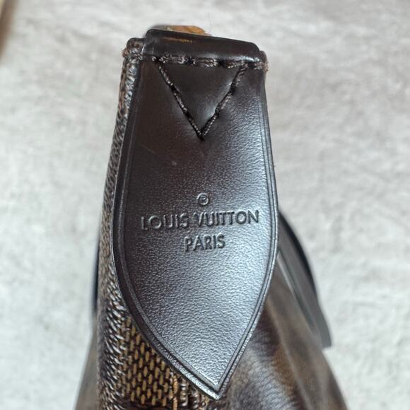 Louis Vuitton Jena MM Damier Ebene Shoulder Bag Tote Gold Hardware Classic 2017 - Picture 12 of 16